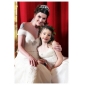 Trumpet/Mermaid Off-the-shoulder Organza Over Satin Wedding Dress With Removable Chapel Train 