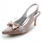 topp kvalitet sateng øvre høy hæl slingback bryllup brude shoes.more tilgjengelige farger