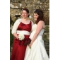 Sheath/ Column Scoop Floor-length Satin Bridesmaid/ Wedding Party Dress