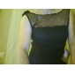 A-line Bateau Knee-length Chiffon Cocktail Dress 