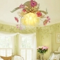 Floral loftslampe i steg featured decorration