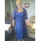 A-line Sweetheart Floor-length Taffeta Satin Mother of the Bride Dress With A Wrap