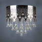 Stainless Steel 5-Light Pendant Light with Luxury Crystal Drops