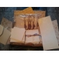 convite elegante do casamento gravado tri-fold com arcos de prata (conjunto de 50)