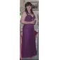 Sheath/Column Straps Sleeveless Floor-length Chiffon Evening Dress 