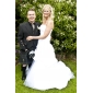 Ball Gown Sweetheart Chapel Train Taffeta Pick-Ups Wedding Dress