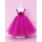 Fabulous Ball Gown Tull Over Satin Flower Girl Dress