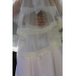 1 strato bella punta delle dita velo da sposa