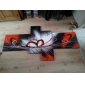 met de hand geschilderd abstract olieverfschilderij met gestrekte frame - set van 4