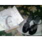 Women's Satin Upper Ballroom Dance Shoes Peep Toe Latin Shoes
