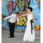 Fascinating Trumpet/Mermaid Strapless Floor-length Taffeta Wedding Dress