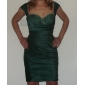 Sheath/ Column Sweetheart Knee-length Satin Mother of the Bride Dress