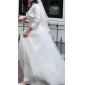 Ball Gown Strapless Beading Floor-length Tulle Wedding Dress 