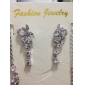 Beautiful Czech Rhinestones With Alloy Plated Wedding Necklace And Earrings Jewelry Set