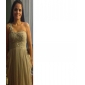 Sheath/Column One Shoulder  Sweetheart Floor-length Chiffon Evening Dress 