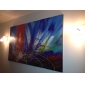 Hand-painted Abstract Oil Painting with Stretched Frame - Set of 5