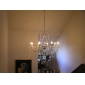 Chrome Finish Candle Crystal Chandelier with 8 lights (K9 Crystal)