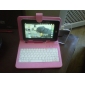 Super Lederschutzhülle Tastatur Fall für 7-Zoll-Tablet-PC / pad (pink)