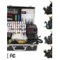 4 de ferro fundido kit arma tatuagem com lcd de energia e 40 de tinta de cor