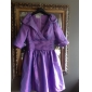 A-line V-neck Knee-length Taffeta  Mother of the Bride Dress
