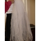Two-tier Tulle With Pearls Fingertip Length Veil (More Colors)