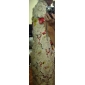 ts pesado vestido de seda bordado impresso