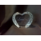 Personalized Crystal Heart Wedding Cake Topper