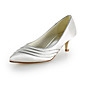 Satin-Kätzchen Ferse spitzen Zehe / geschlossenen Zehen Hochzeit Schuhe (weitere Farben)