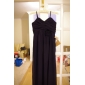 Sheath/Column Spaghetti Straps Floor-length Chiffon Junior Bridesmaid Dress