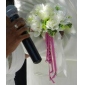 Ivory Satin Rose Bridal Bouquet