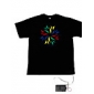 geluid en muziek geactiveerd spectrum vu meter el Visualizer t-shirt (4 * aaa)