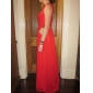 Sheath/Column V-neck Floor-length Chiffon Evening Dress inspired by Odette Yustman at Oscar