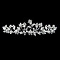 alliage d'argent et strass mariée perle tiare