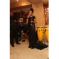 Sequined Bateau Neck Sweep/Brush Train Evening Dress Inspired By Evan Rachel Wood At The Emmys 