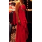 Chiffon Column One Shoulder Sweep Train Evening Dress inspired by Sandrine Bonnaire at Venice Film Festival 