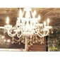 White Crystal Chandelier with 12 Lights