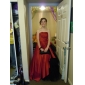 Satin Tulle A-line Strapless Floor-length Evening/ Prom Dress inspired by Isabella Ragonese