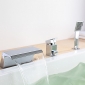 Waterfall Tub Faucet with Hand Shower (Chrome Finish)