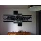 Hand-painted Abstract Oil Painting with Stretched Frame - Set of 4