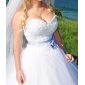 Ball Gown Sweetheart Tulle Chapel Train Wedding Dress inspired by Kate Huds in Bride Wars