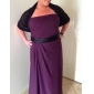 A-line Strapless Floor-length Chiffon Bridesmaid Dress 