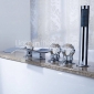 Waterfall Tub Faucet with Hand Shower (Chrome Finish)