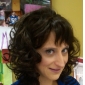 Capless Medium Curly Black 100% Human Hair Wig Full Bang