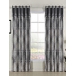 (Two Panels) Plaid Check Pieced With Trims Print Room Darkening Curtains