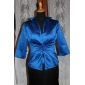 3/4-Länge Satin Braut-Jacke / Hochzeit Wrap (52036)