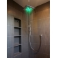 10-дюймовая головка душа латуни с изменения цвета светодиода