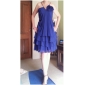 A-line Spaghetti Straps Knee-length Chiffon Bridesmaid Dress