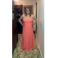 Empire Halter Floor-length Chiffon Bridesmaid Dress 