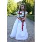 FASCIENNE - Kleid für Blumenmädchen aus Organza und Satin