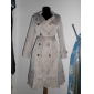 TS Embroidered Hem Long Coat